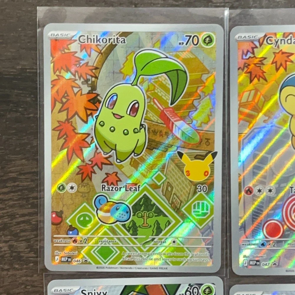 Pokemon Series 2 First Partner Illustration Complete Set Of 9 Cards Gen 2 Promo